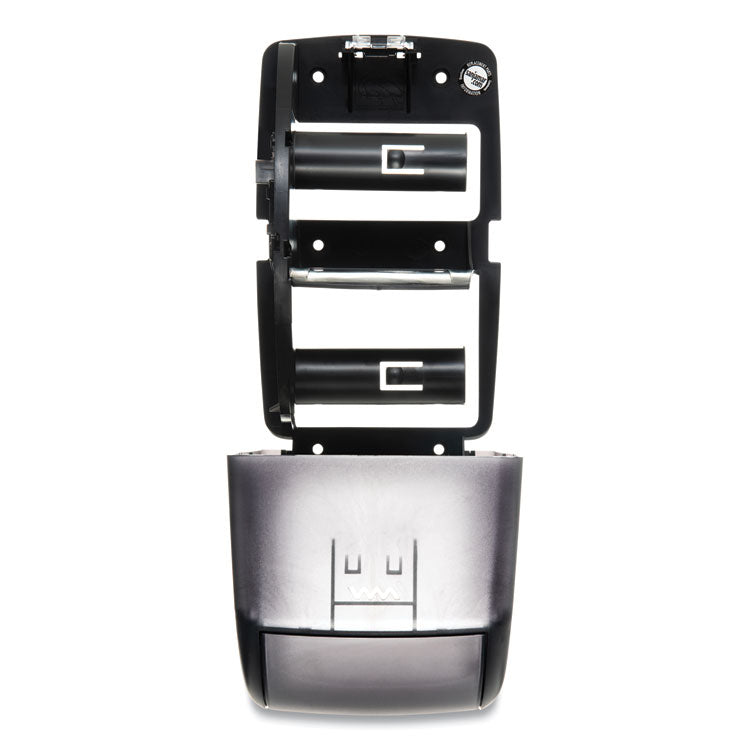 Duett Classic Standard Toilet Tissue Dispenser, 2 Roll, 7.5 x 7 x 12.75, Black Pearl