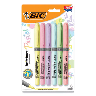 BICGBLDP61AST HILIGHTER,BRTLINER,6PK,PS