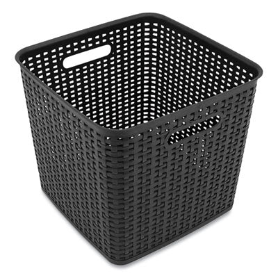 AVT37519 BIN,STRG,WEAVE,XL,OPEN,BK