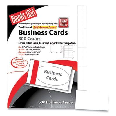 BLA25S8WH CARD,BUSNS,3.5X2,PRF,2500