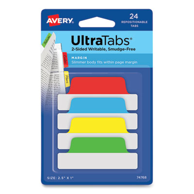 AVE74768 TAB,3.5"W,PRIM,24/PK,AST