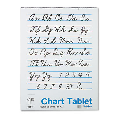 PAC74610 PAD,CHART24X32,1"RUL,25SH