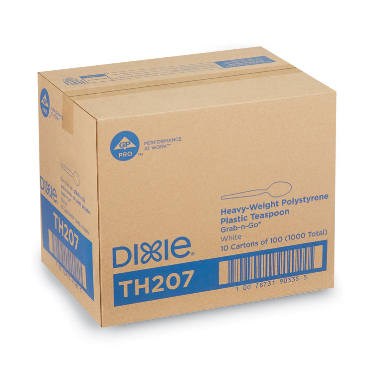 Plastic Cutlery, Heavyweight Spoon, White, 100/Box, 10 Boxes/Carton