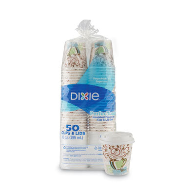 DXE5310COMBO600 CUP,W/LID,HOT,10OZ,50/PK