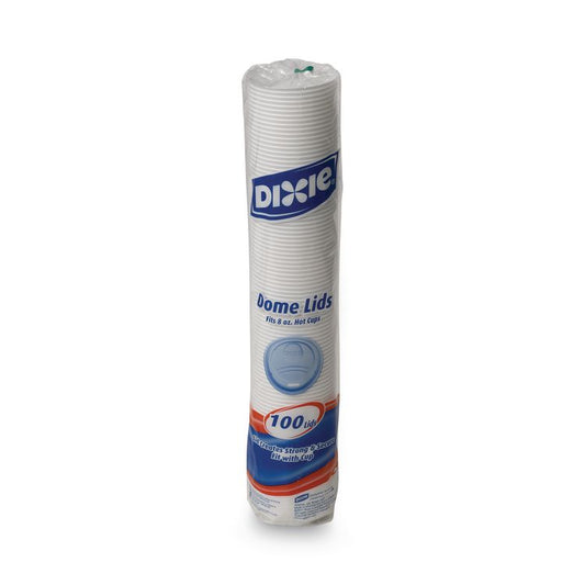 Drink-Thru Lid, Fits 8 oz Hot Cups, Plastic, White, 1,000/Carton