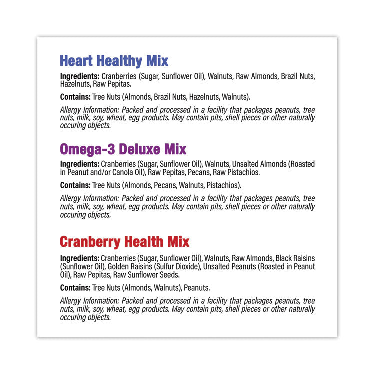 Healthy Trail Mix Snack Packs, 1.2 oz Pouch, 50 Pouches/Carton
