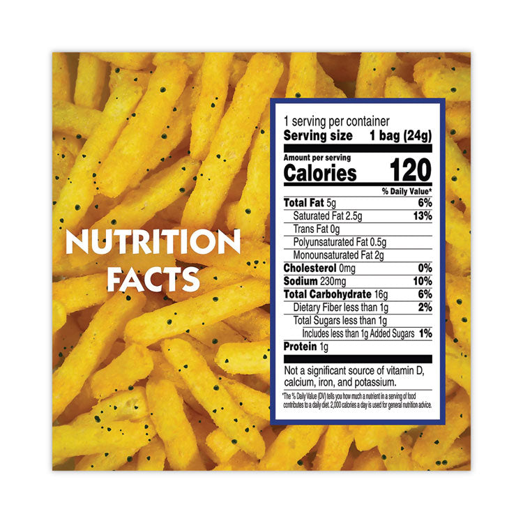 Cheddar Fries, 0.85 oz Bag, 72/Carton