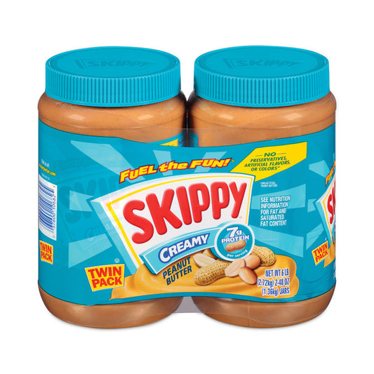 Creamy Peanut Butter, 48 oz Jar, 2/Pack