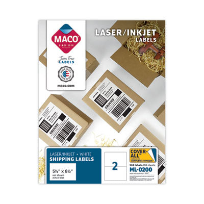 MACML0200 LABEL,LASR,5.5X8.5,WE,2C