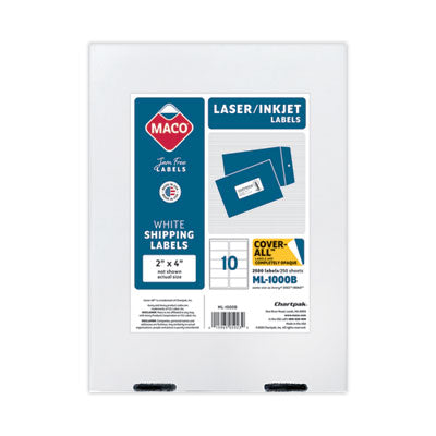 MACML1000B LABEL,LSR & IJ 10/SHT,WHT