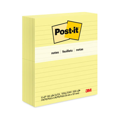 MMM635YW NOTE,PSTIT,RLD3X5,12PK,YW
