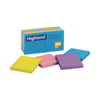 MMM6549B NOTE,3X3, SELF STICK,AST