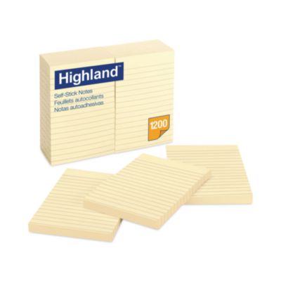 MMM6609YW NOTE,HLND,4X6,12/PK,YW