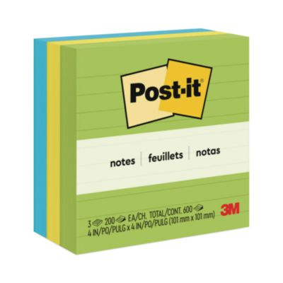 MMM6753AUL PAD,4"X4",LINE NOTES,AST