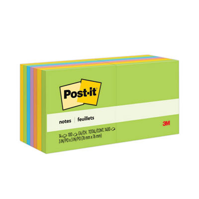 MMM65414AU PAD,PST-IT NOTE3X3,14,AST