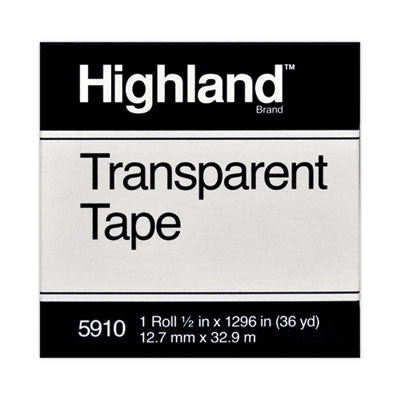 MMM5910121296 TAPE,TRANS,1/2X1296,CLEAR
