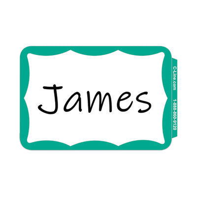 CLI92263 BADGE,NAME,PLAIN,GN BRDR