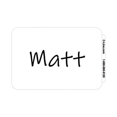 CLI92277 BADGE,NAME,PLAIN,WHT