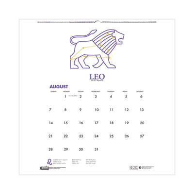 HOD3185 CALENDAR,ACAD ZODIAC WALL