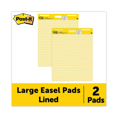 MMM561 PAD,POST-IT,EASEL,LNED,YW