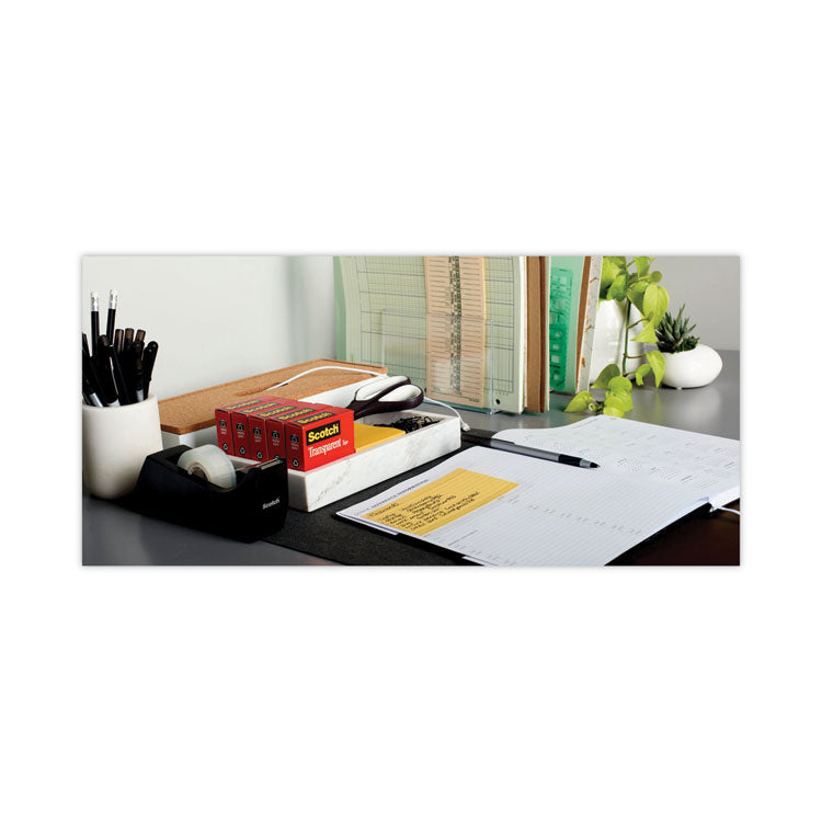 Transparent Tape, 1" Core, 0.75" x 83.33 ft, Transparent, 6/Pack