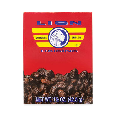 GRR30801001 FOOD,RAISINS,LION,6PK