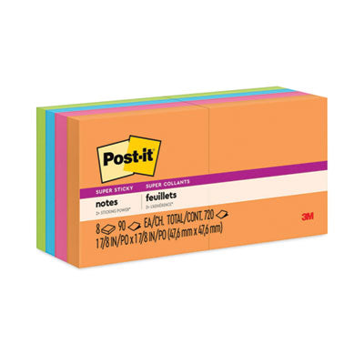 MMM6228SSAU PAD,2X2,SPR STCKY,8PK,AST