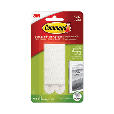 MMM17206ES STRIP,PICTR HNGING,4PK,WH