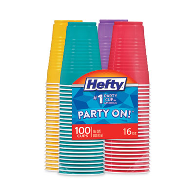 RFPC21637 CUP,HEFTY 16OZ PARTY,AST