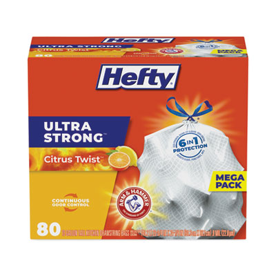 PCTE88354CT BAG,HEFTY,CITRUS,13GAL,WH