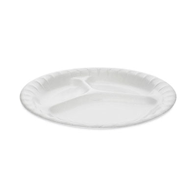 PCT0TK100110000 PLATE,9" 3-COMPARTMNT,WH
