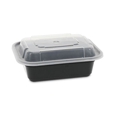 PCTNC818B CONTAINER,W/LID,12OZ,BK