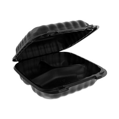 PCTYCNB08030000 CONTAINER,HINGED,8X8,3,BK