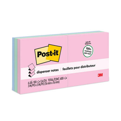 MMMR330RP6AP NOTE,REFILLS,RCY,6/PK,AST