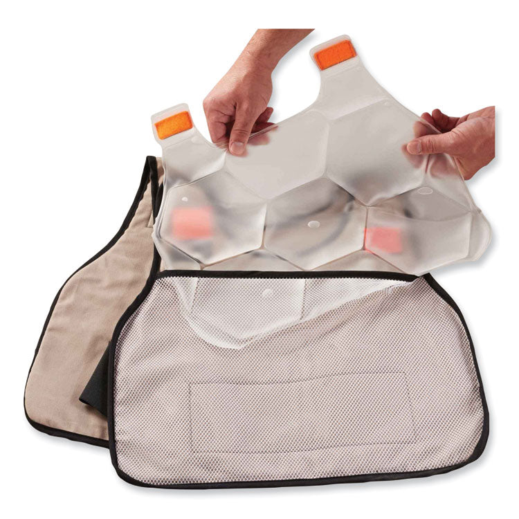 Chill-Its 6220 Phase Change Cooling Vest Charge Packs, Small/Medium, 16.25 x 12, 2/Pack
