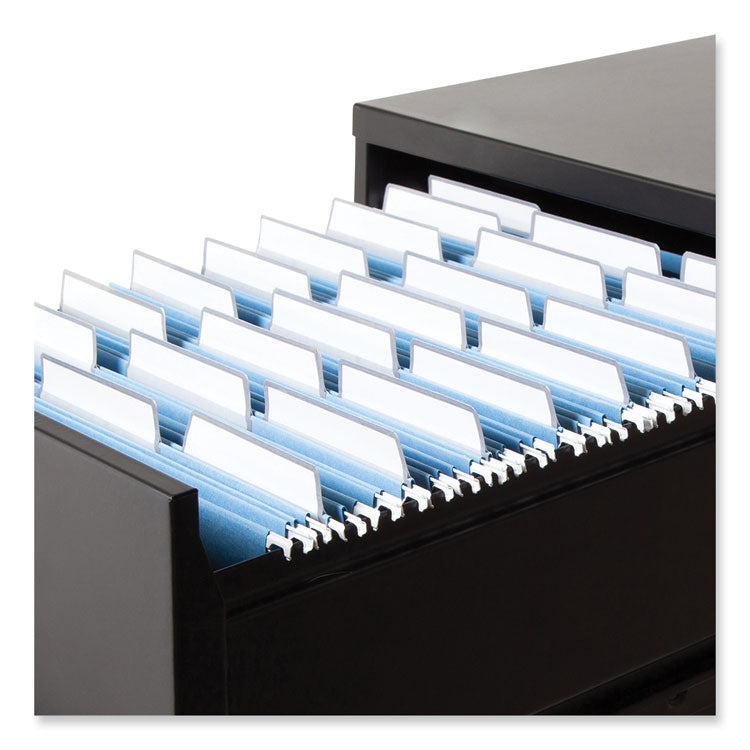 Colored Hanging File Folders with ProTab Kit, Letter Size, 1/3-Cut, Blue