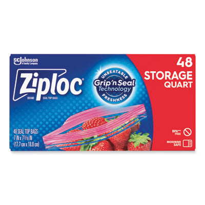 SJN314469BX BAG,ZIPLOC,QUART,48/BX