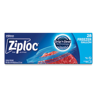 SJN314445BX BAG,ZIPLOC,GL,FRZER,28CT