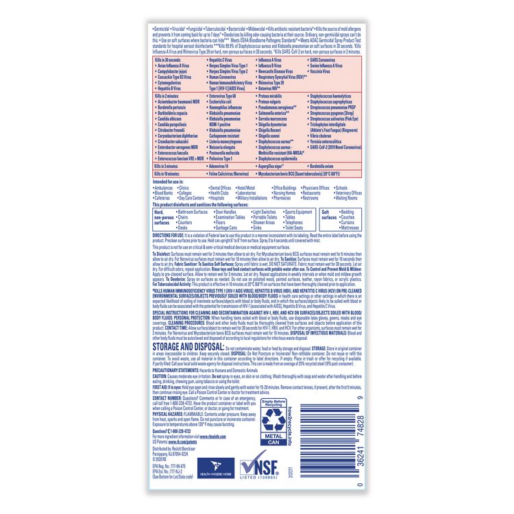 Disinfectant Spray, Crisp Linen Scent, 19 oz. Aerosol Spray, 12/Carton