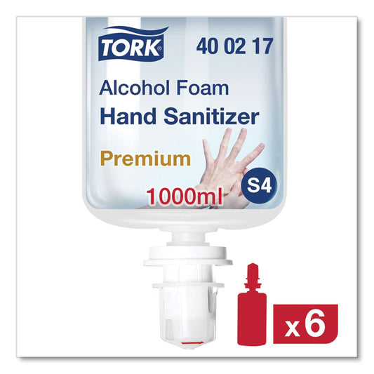 Premium Alcohol Foam Hand Sanitizer, 1 L Bottle, Unscented, 6/Carton