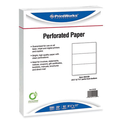 PRB04120CT PAPER,8.5X11,2 PERF,5RM