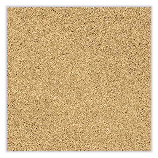 Aluminum-Frame Natural Corkboard, 24" x 18", Tan Surface, Satin Aluminum Frame