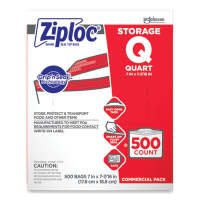 SJN364899 BAG,ZIPLOC STORAGE QUART