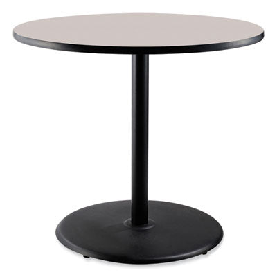 NPSCT13636RC1GY TABLE,36"H,GRY,BLK FR