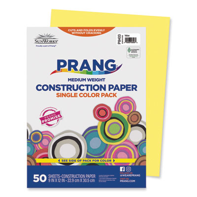 PAC8403 PAPER,CNST,9X12,50PK,YW