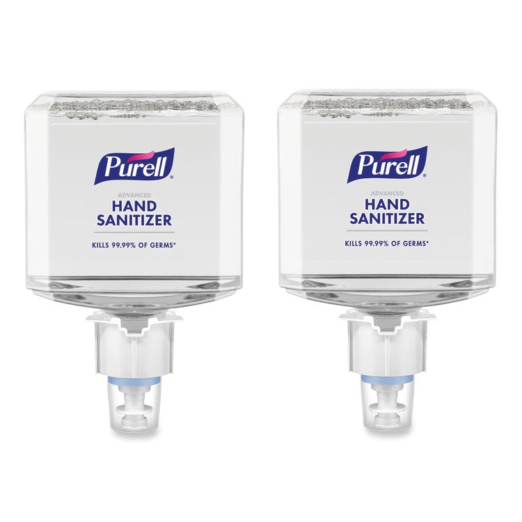 Advanced Hand Sanitizer Foam, For ES6 Dispensers, 1,200 mL Refill, Clean Scent, 2/Carton