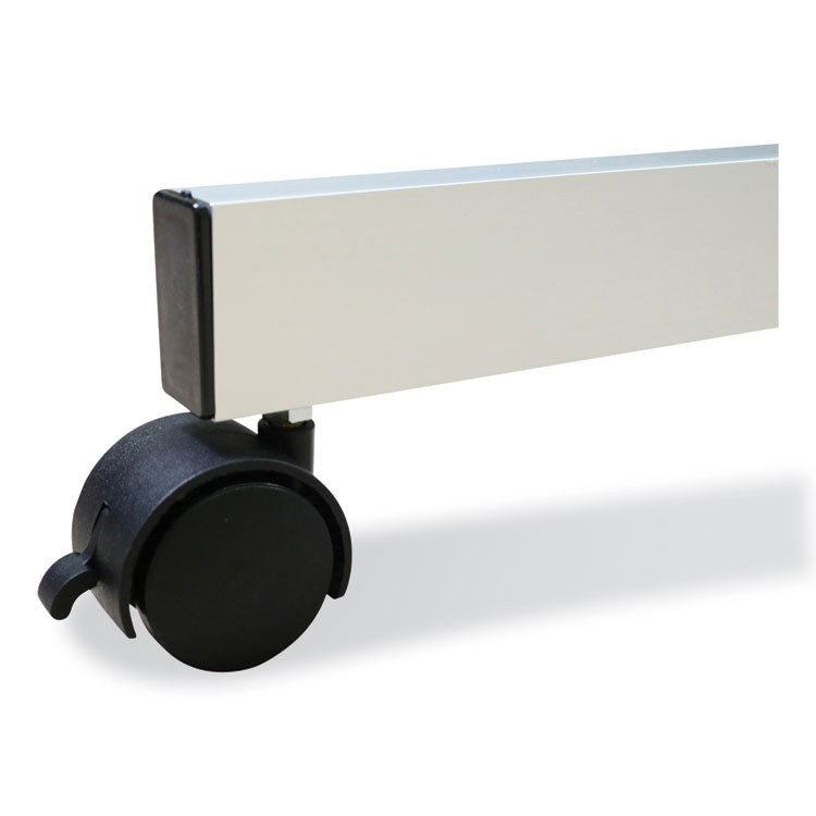 Nexus Partition Whiteboard, 48" x 60", White Surface, Satin Aluminum Frame