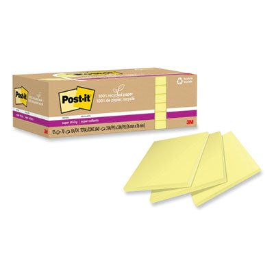 MMM654R12SSCY PAPER,CANARY,3X3,12PK,YL