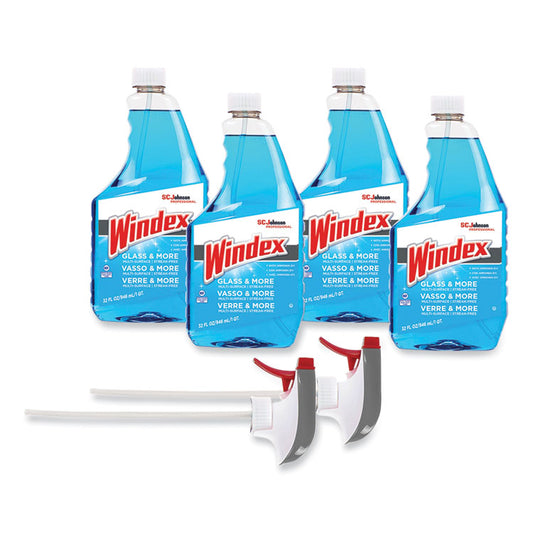 Original Glass Cleaner, 32 oz Spray Bottle, 4/Carton