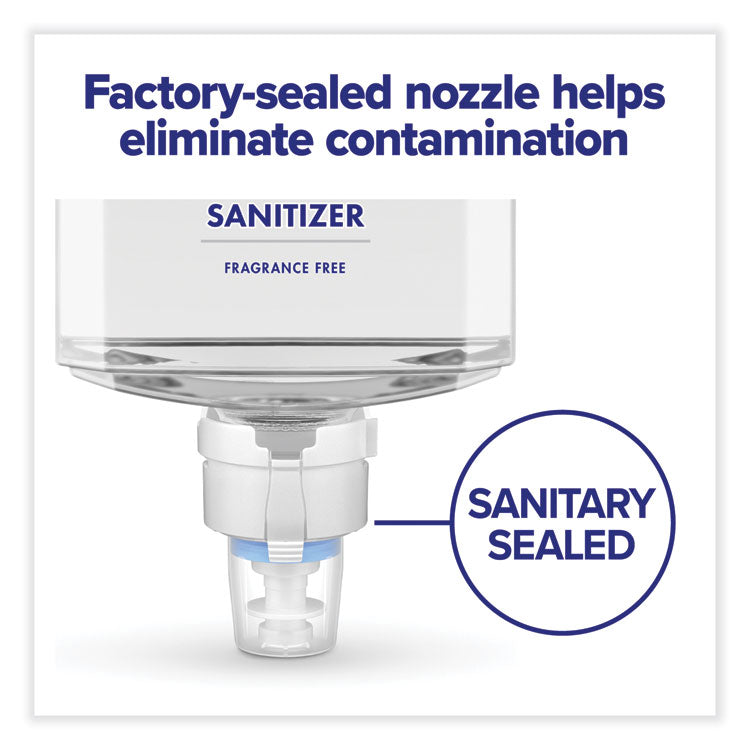 Push-Style Hand Sanitizer ES4 Dispenser, 1,200 mL, 5.25 x 8.56 x 12.13, White